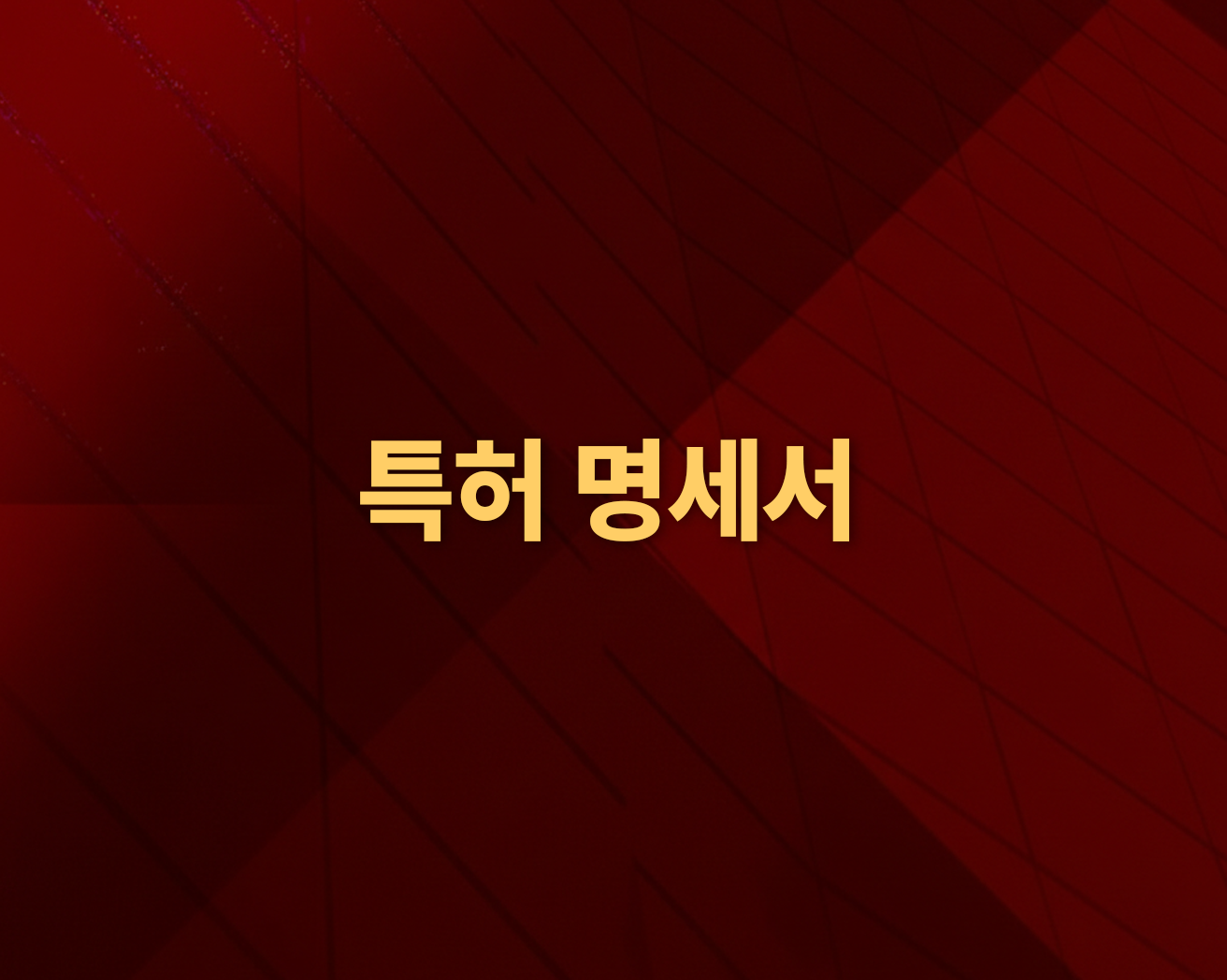 특허 명세서